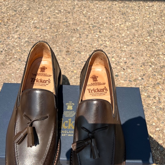 Tricker's Elton Tassel Loafer - Espresso Burnished UK11 - Picture 6 of 11
